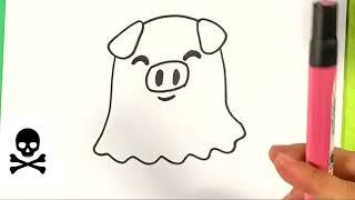 pig ghost how to draw artist learn to draw fun drawings