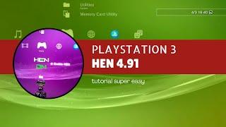 HEN 4.91 PLAYSTATION 3  TUTORIAL SUPER EASY  JAILBREAK PS3