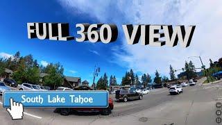 Full 360 view of Intersection in South Lake Tahoe  Insta360 Camera