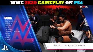 WWE 2K20 Gameplay Live ON PlayStation 4  WWE 2K20 Gameplay On PS4 Slim 