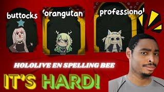 HoloEN Spelling Bee Reaction