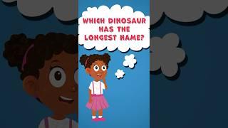 Which dinosaur has the longest name? #sciencefacts #learningmole #dinosaurfacts #dinosaurs #dino