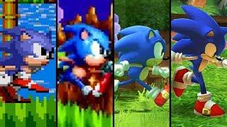 Evolution of Sonic the Hedgehog 1991 - 2018