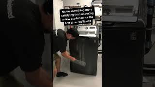 Unboxing a new appliance