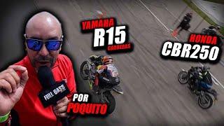 CBR 250  R15 DE CARRERAS Fullgass Drag Race Cuarto de milla #fullgass #batallas