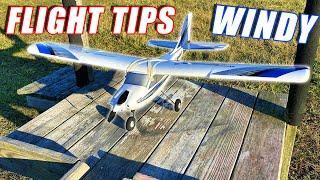 How to Fly an RC Airplane - Wind Flying Tips Takeoff Tricks and Landing - TheRcSaylors