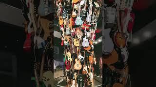 Rock and roll forever This statue is made of old guitars. Ahhh wellness #music #art #guitarlegend