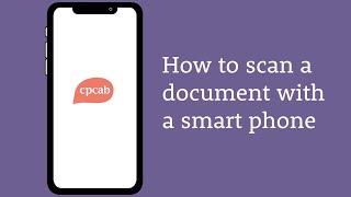 How to scan documents with a smart phone