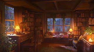 Rainy Retreat at Bookseller Cottage  Soothing Rain Sounds for Relaxation Focus and Deep Sleep