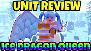 Ice Dragon Queen Unit Review  Anime Defenders