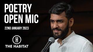 Live Poetry Open Mic at The Habitat 22nd January 2024