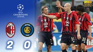 AC milan vs Inter Milan  2 - 0  Derby Della Madonnina  Perempat Final Champions League 20042005