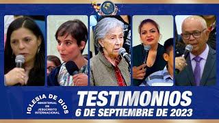 Testimonios 6 de septiembre de 2023 - Iglesia de Dios Ministerial de Jesucristo Internacional