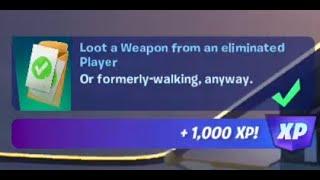 Fortnite - Loot a Weapon from an eliminated player - Chapter 4 Season 2