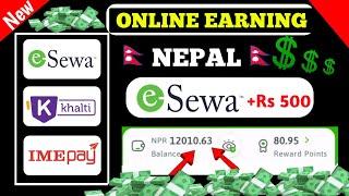 Earning App In Nepal  Online Earning App EsewaBank Khalti Withdrawal 2024