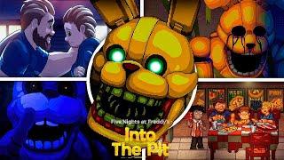 FNAF Into the Pit All Endings & All Jumpscares