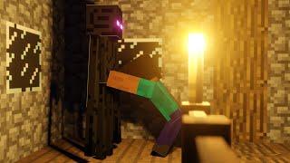 Enderman EATING Steve in MINECRAFT