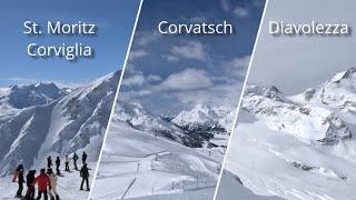 St Moritz & Engadin Corviglia Corvatsch and Diavolezza Switzerland - Skiing 11-14.03.2024