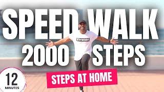 Speed Walk at Home - Rock Style   2000 steps workout