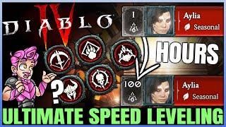 Diablo 4 - Get ANY Class to 100 FAST & EASY - Free Season 4 Alts - ULTIMATE Leveling Guide & More