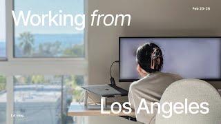 LA Vlog — Working from LA Going to the office and Organizing desk & kitchen & bathroom 엘에이 브이로그