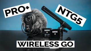 Rode NTG5 vs WIRELESS GO vs VIDEOMIC PRO+  Rode Microphone Comparison & Review