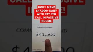 How I Make $47000+ Daily With Pay Per Call Affiliate Marketing In Passive Income FREE Course