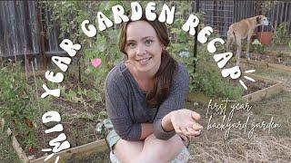 Mid Year Garden Recap - Wins Fails and Lessons Learned First Year Backyard Garden Review