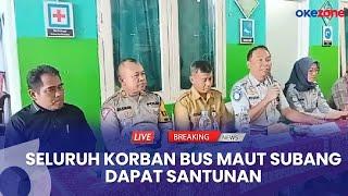 Live Report - Jasa Raharja dan Pemkot Depok Beri Santunan pada Korban Kecelakaan Maut Bus Subang