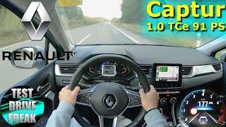 2022 Renault Captur TCe 90 91 PS TOP SPEED AUTOBAHN DRIVE POV