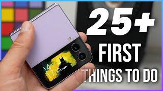 Samsung Galaxy Z Flip 4 - First 25 Things to do  TIPS & TRICKS 