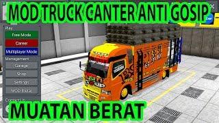 MOD BUSSID TERBARU 2020 TRUK CANTER ANTI GOSIP MUATAN BERAT