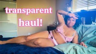 Transparent Lace Try On Haul  See Through Lingerie Sets