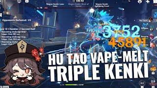 Hu Tao Vape-Melt vs Triple Maguu Kenki  12-2-2 Spiral Abyss 2.3