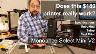 3d Printing with a $180 Printer.  Monoprice Select Mini v2.