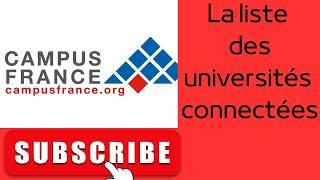 Liste des universités connectées