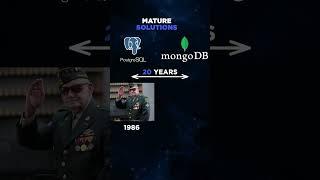 MongoDB vs PostgreSQL #tech #programming #techshorts