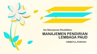 Manajemen Pendirian Lembaga PAUD