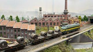 Carolo Metal Wundervolle H0 Diorama Modelleisenbahn Anlage von Rik Martens