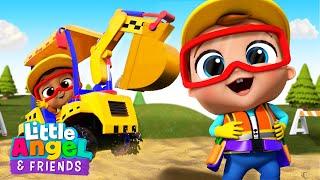 We Are Construction Workers  Build As A Team  Little Angel And Friends Kid Songs