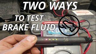 HOW TO TEST BRAKE FLUID