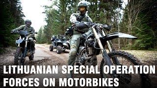 Lithuanian Special Operation Forces on motorbikes