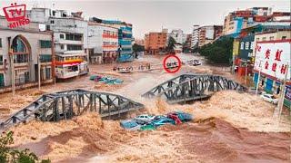 Bridge Collapses In China Natural Disasters Caught On Camera In Shaanxi #92