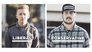 Liberal vs Conservative 24 Hours Side By Side