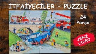 İtfaiyeciler - PUZZLE yapımı - 24 Parça Basit Yapboz