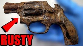 Restoring RUSTY & DESTROYED S&W REVOLVER Extremely Satisfying