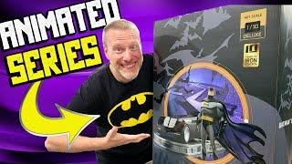 Batman The Animated Series Batman and Batmobile 110 Statue Unboxing and Review