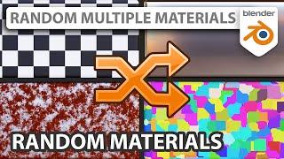 Random Multiple Materials in Blender