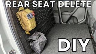 DIY Budget Rear Seat Delete  Ford Ranger