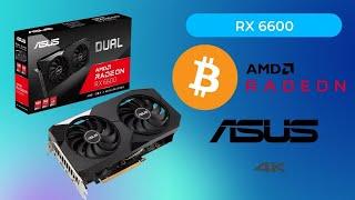 ASUS Dual Radeon RX 6600 Unbox & Review + Overclock